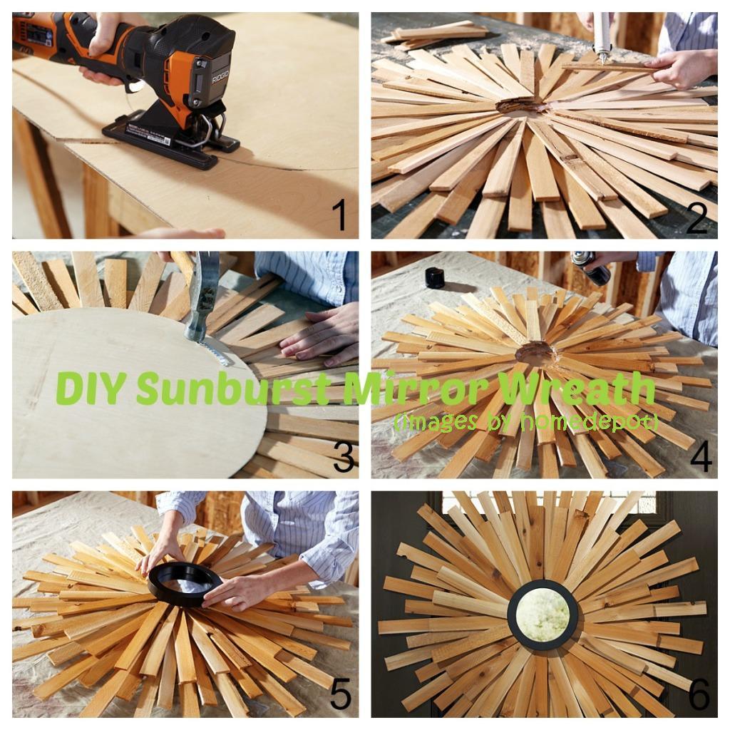 Sunburst Mirror Wreath