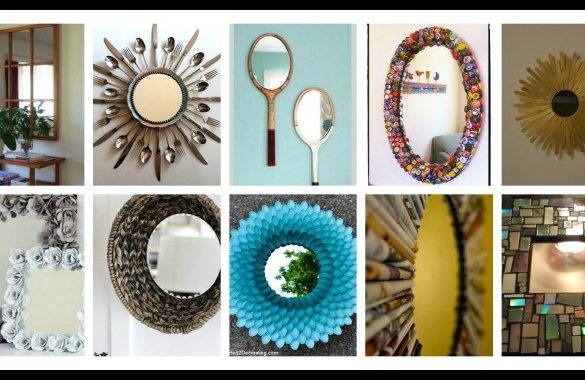 10 ways to make a mirror frame DIY