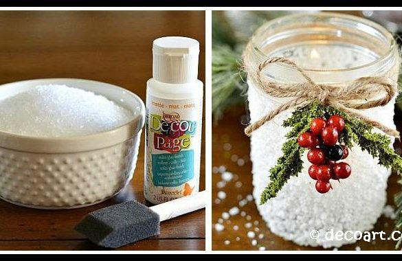 Christmas Snow Mason Jar DIY Tutorial