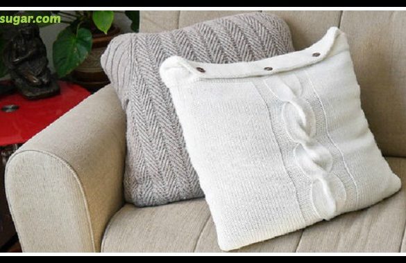 DIY Sweater Pillows Tutorial