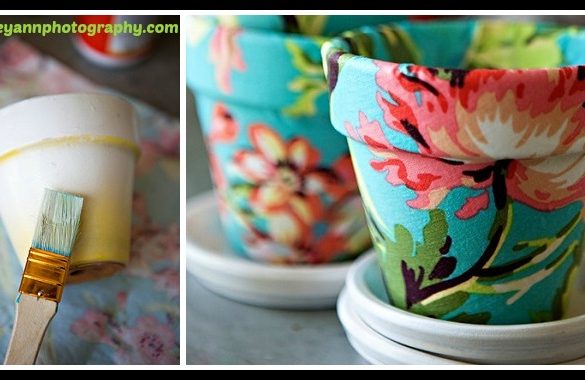 DIY Upcycled Vase using Fabric Tutorial