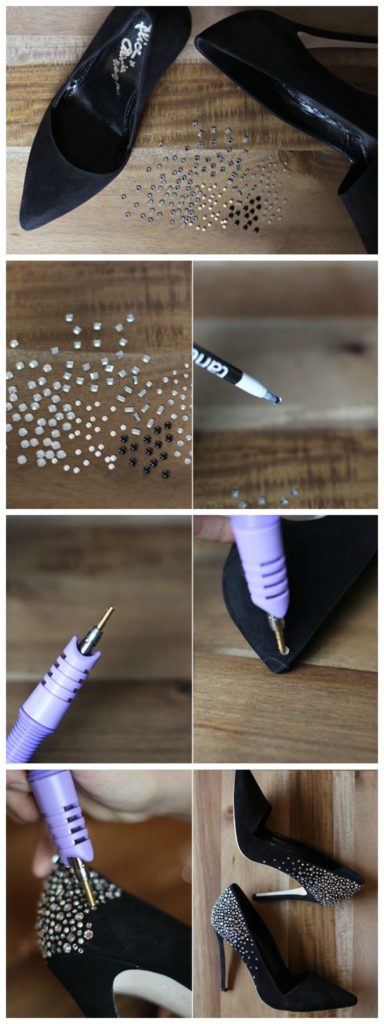 Jeweled Shoes DIY Tutorial