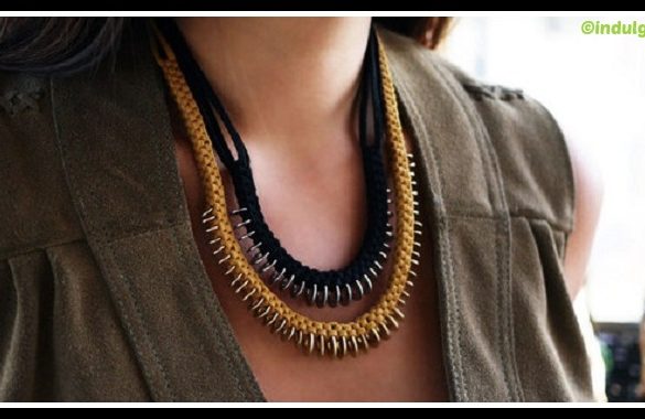 DIY Leather Necklace Tutorial