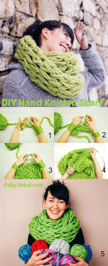 How to make a Hand Knitted Scarf