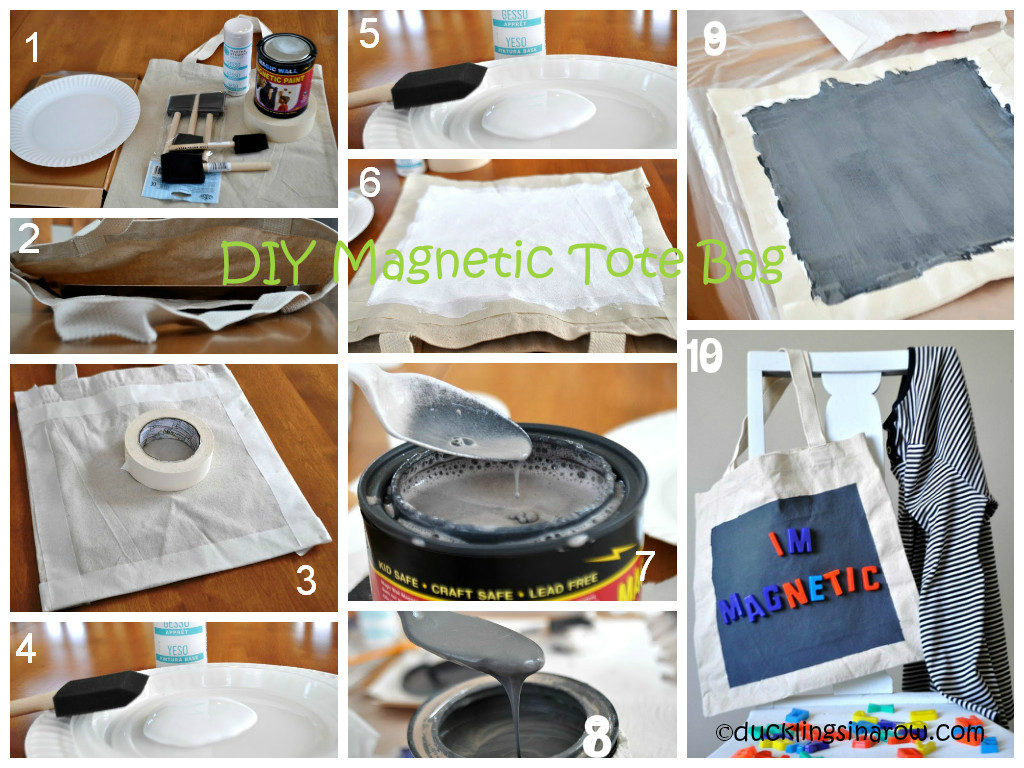 Magnetic Tote Bag DIY Tutorial