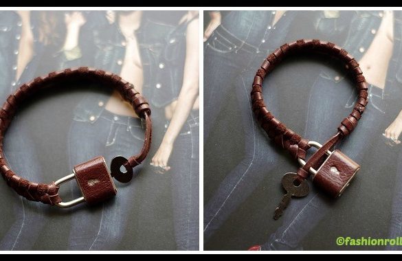 DIY Braided Padlock Bracelet Tutorial