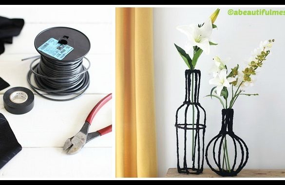 DIY Decorative Wire Vases Tutorial