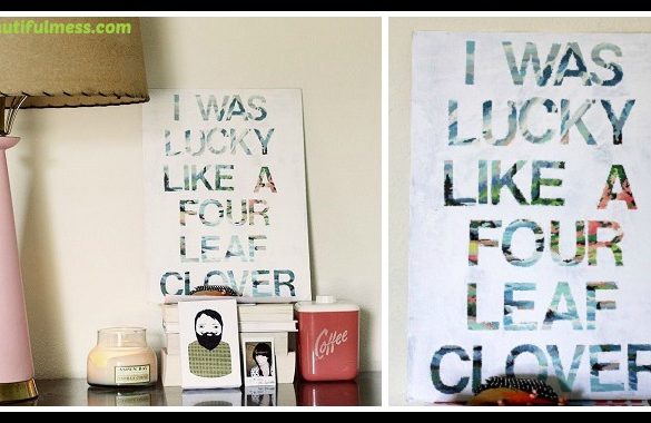 DIY Song Lyrics Wall Art Tutorial