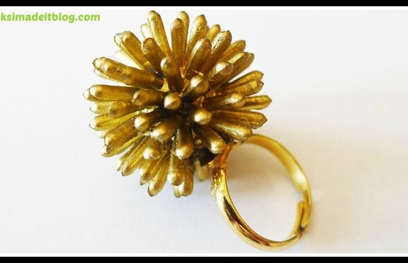 DIY Spiky Starburst Ring Tutorial