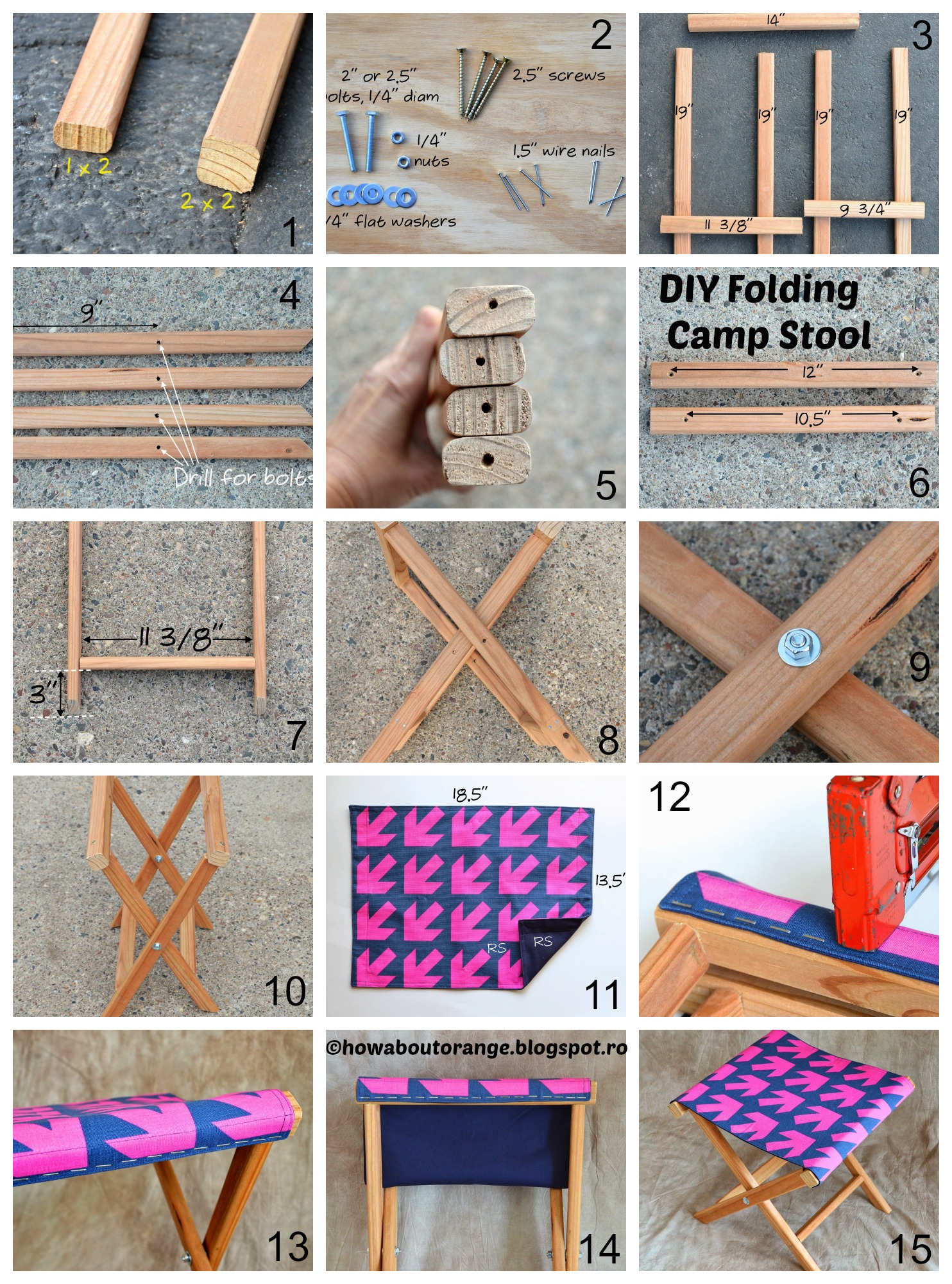How to make a Folding Camp Stool