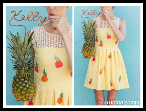 Pineapple Dress DIY Tutorial