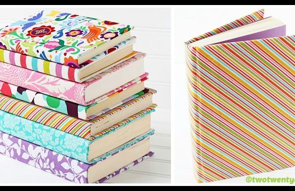 DIY Fabric Covered Books Tutorial