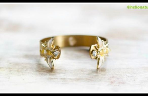 DIY Enamel Bee Cuff Tutorial