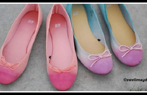 DIY Painted Ballet Flats Tutorial