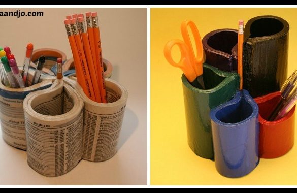 DIY Phone Book into Pen Organizer Tutorial