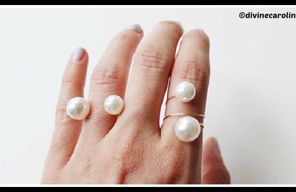 DIY Double Pearl Ring Tutorial