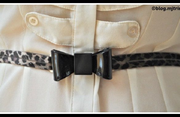 DIY Leopard Print Bow Belt Tutorial