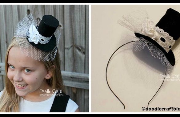 DIY Mini Top Hat Headband Tutorial