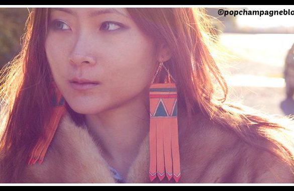 DIY Leather Tribal Print Earrings Tutorial