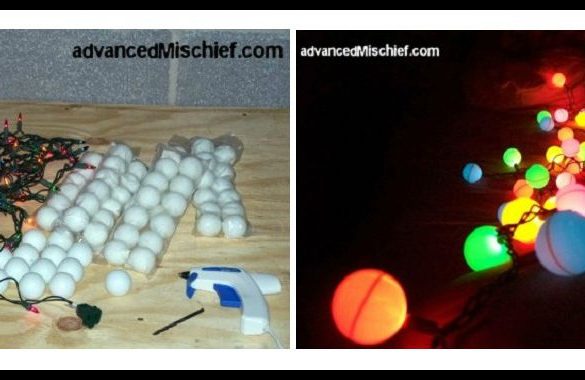 DIY Ping Pong Ball Lights Tutorial