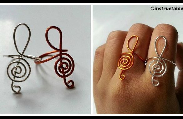 DIY Treble Clef Ring Tutorial