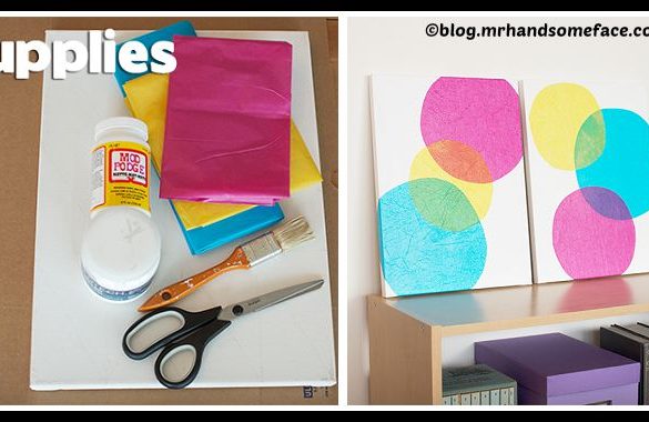 DIY Wall Art Bubbles Tutorial