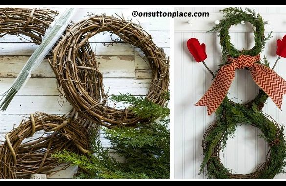 DIY Snowman Wreath Tutorial