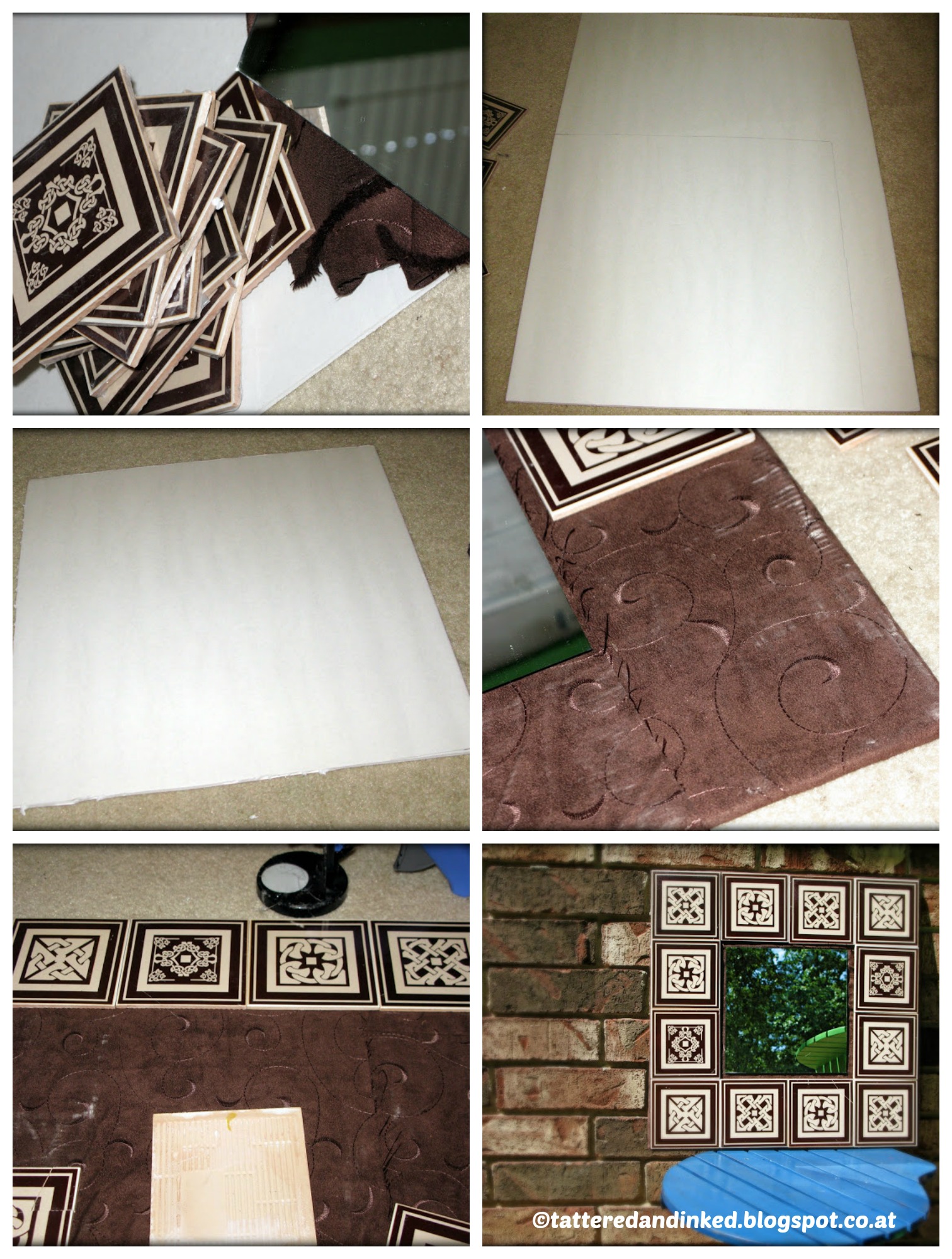 How to make a Dolar Store Tiled Mirror