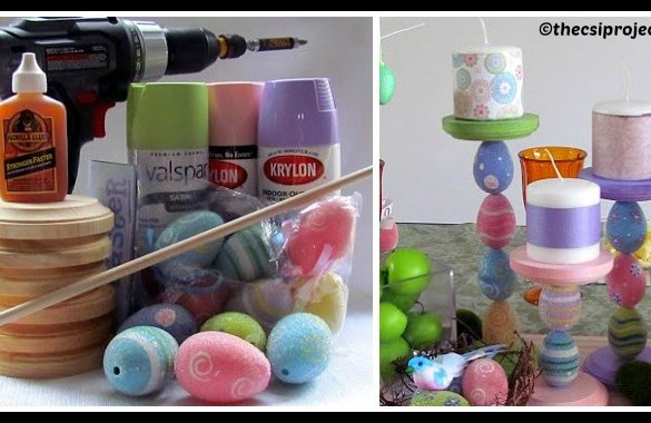 DIY Easter Candle Holder Tutorial