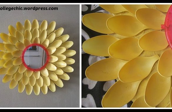 DIY Flower Mirror Tutorial