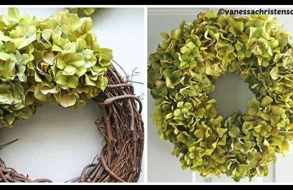 DIY Hydrangea Wreath Tutorial