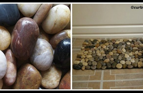 DIY Pebble Bath Mat Tutorial