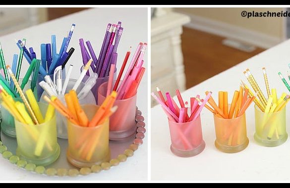 DIY Rainbow Colored Organizer Tutorial