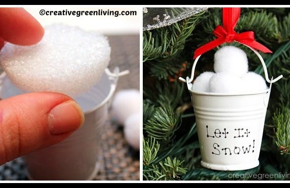 DIY Snowfalls Christmas Ornament Tutorial