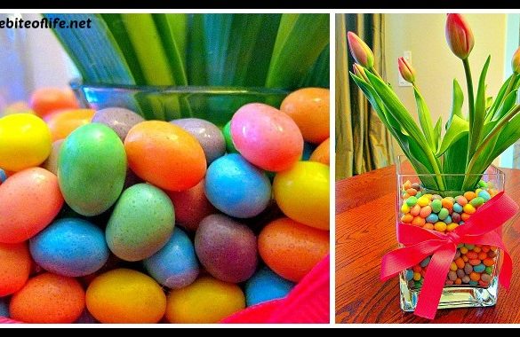 DIY Tulips in Jellybeans Easter CenterPiece Tutorial