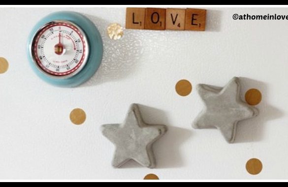 DIY Concrete Star Magnets Tutorial