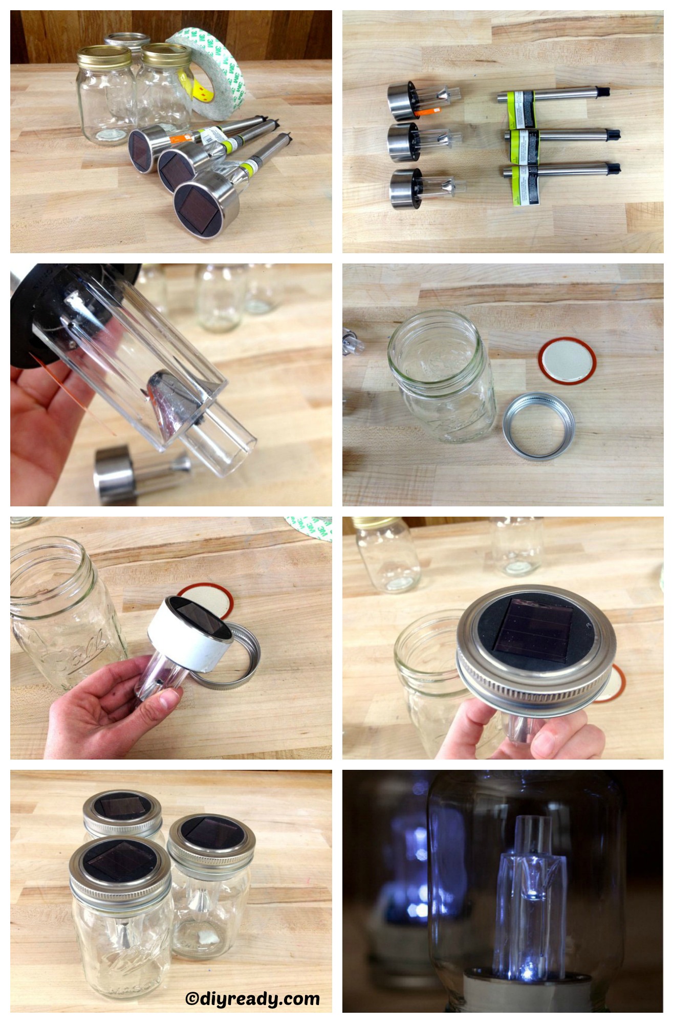 How to make Mason Jar Solar Lights
