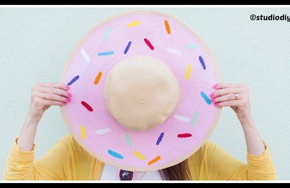 DIY Donut Floppy Hat Tutorial