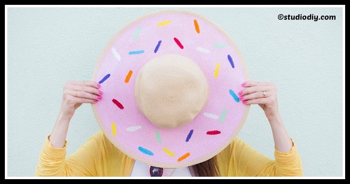 DIY Donut Floppy Hat Tutorial