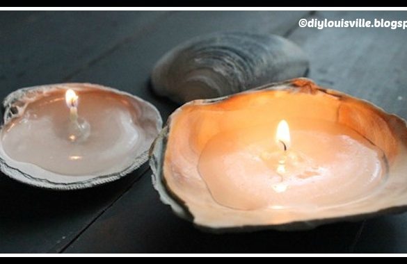 DIY Seashell Candles Tutorial