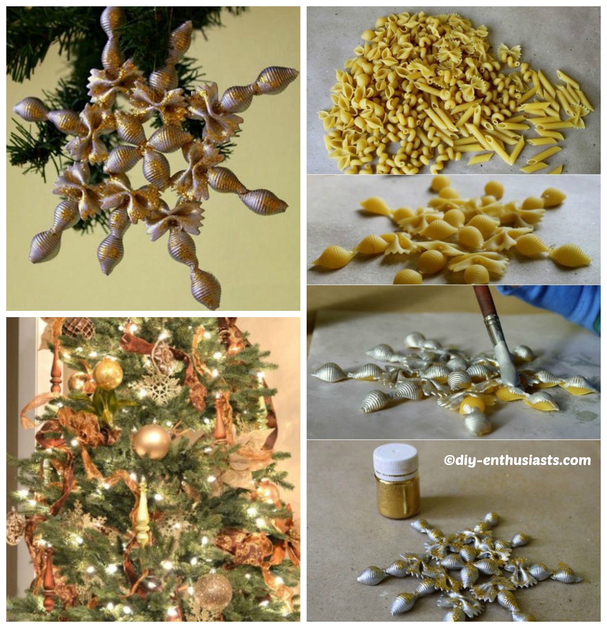 How To Make Pastas Christmas Tree Ornaments