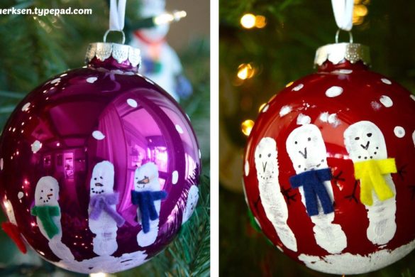 DIY Painted Christmas Glass Balls Tutorial