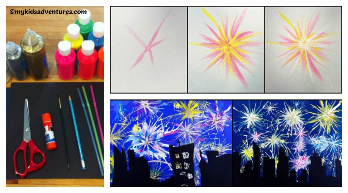 DIY Paint Fireworks Tutorial