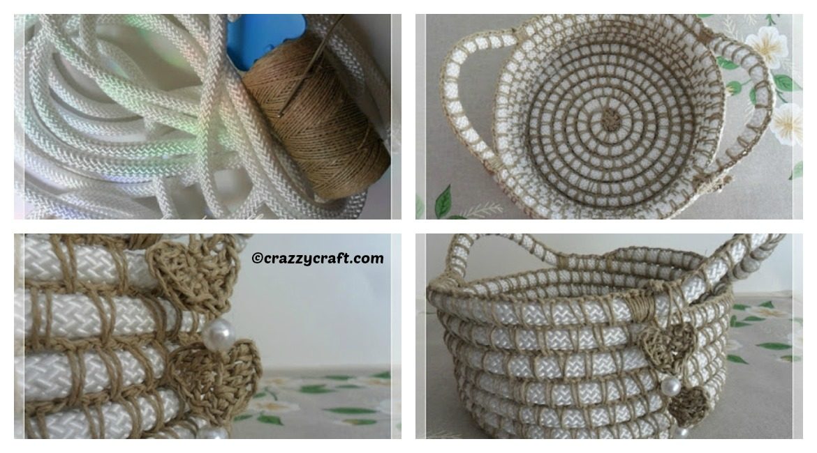 DIY Nylon Twine Basket Tutorial