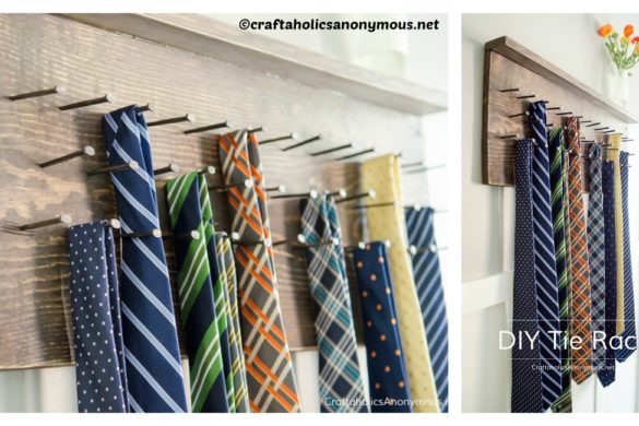 DIY Tie Rack Tutorial