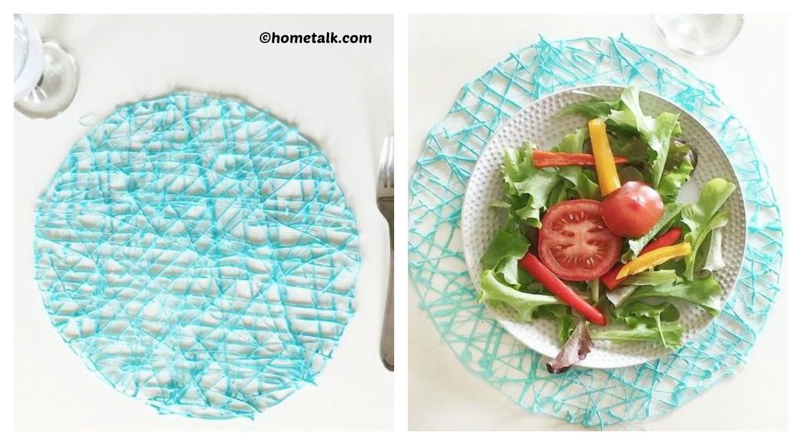 DIY Hot Glue Place-mats Tutorial