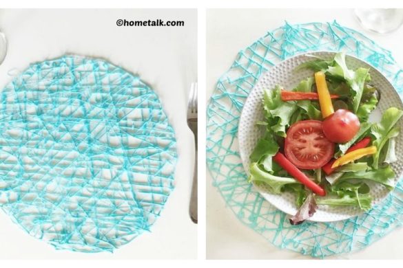 DIY Hot Glue Place-mats Tutorial