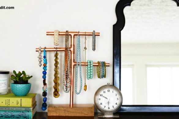 DIY Copper Pipe Jewelry Stand Tutorial