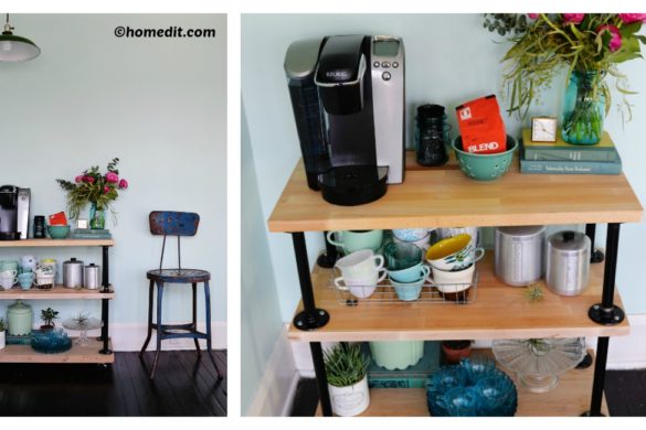 DIY Industrial Pipe Coffee Cart Tutorial