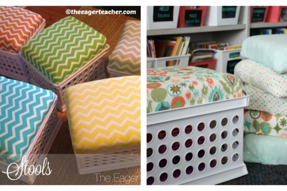 DIY Storage Crate Stools Tutorial